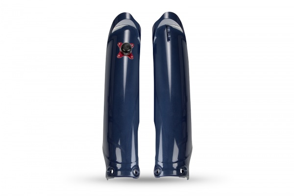 Fork Slider Protector + Quick Starter metallic blue for Yamaha YZ 250 F - YZ 450 F - YZ 250 FX - YZ 450 FX